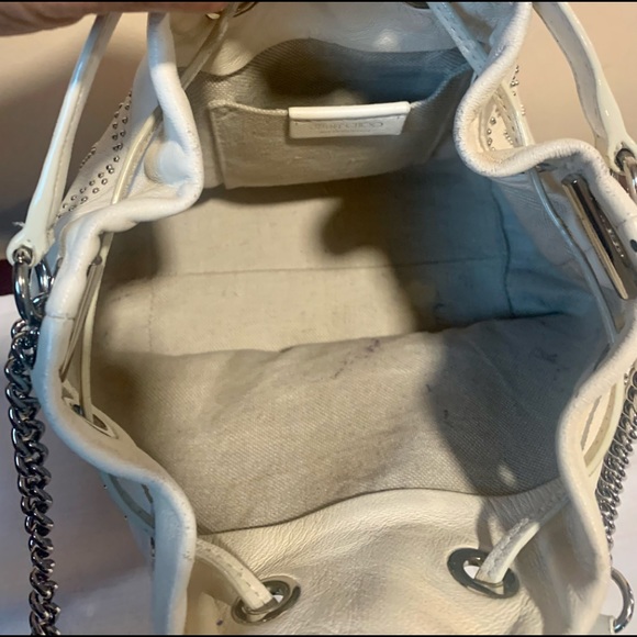 Jimmy Choo * CLOSET CLEANOUT* JC Sofia Studded Leather Tote with drawstring - Picture 8 of 8